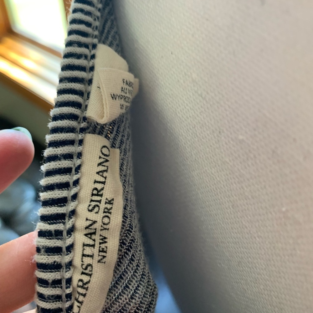 Striped Back Button Top - image 3